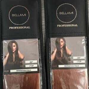 Bellami Professional I-Tip 20" Hair Extensions Auburn #33